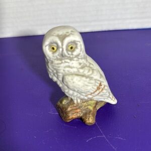 White Owl Figurine on Branch